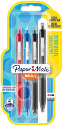 Papermate Inkjoy 300 Retractable Ballpoint Pen - Medium - Assorted Colours (Blister of 4)