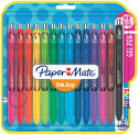 Papermate InkJoy Gel Retractable Ballpoint Pen - Medium - Assorted Colours (Pack of 14)