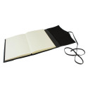 Papuro Milano Large Refillable Journal - Black with Ruled Pages - Picture 1