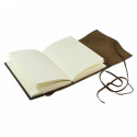Papuro Milano Large Refillable Journal - Chocolate with Ruled Pages - Picture 1