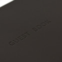 Papuro Torcello Leather Visitors Book - Brown with Marbled Edges - Picture 2