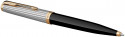 Parker 51 Premium Ballpoint Pen - Black Gold Trim - Picture 1
