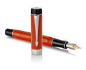 Parker Duofold Classic Fountain Pen - Centennial Big Red Vintage Chrome Trim - Picture 2