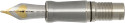 Parker Duofold Prestige Centennial Nib - Solid 18k Gold Rhodium Plated Bi-Tonal CT - Medium Reverse Oblique