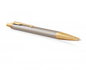Parker IM Premium Ballpoint Pen - Warm Silver & Gold - Picture 1