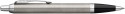 Parker IM Ballpoint Pen - Brushed Metal Chrome Trim - Picture 1