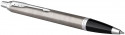 Parker IM Ballpoint Pen - Brushed Metal Chrome Trim - Picture 2