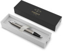 Parker IM Ballpoint Pen - Brushed Metal Chrome Trim - Picture 3