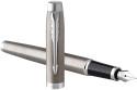 Parker IM Fountain Pen - Brushed Metal Chrome Trim - Picture 2