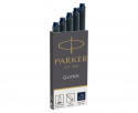 Parker Quink Ink Cartridges - Permanent Blue/Black (Pack of 5)