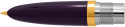 Parker 51 Plum Gold Trim Nib - Solid 18K Gold - Medium