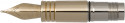 Parker Premier Light Gold Trim Nib - Solid 18K Light Gold Plated - Extra Fine