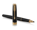 Parker Sonnet Rollerball Pen - Black Lacquer Gold Trim - Picture 2