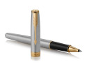 Parker Sonnet Rollerball Pen - Stainless Steel Gold Trim - Picture 2