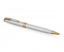 Parker Sonnet Ballpoint Pen - Stainless Steel Gold Trim - Picture 1