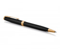 Parker Sonnet Ballpoint Pen - Matte Black Gold Trim - Picture 1
