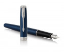 Parker Sonnet Fountain Pen - Blue Lacquer Chrome Trim - Picture 2