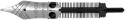 Parker Sonnet Nib - Solid 18K Gold Rhodium Plated - Broad Italic
