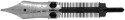 Parker Sonnet Nib - Solid 18K Gold Rhodium Plated  - Fine (Special Edition)