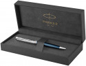Parker Sonnet Premium Ballpoint Pen - Metal & Blue - Picture 2