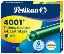 Pelikan 4001 Ink Cartridge - Dark Green (Pack of 6)
