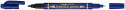 Pentel N75W Twin Tip Permanent Marker - Blue