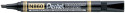 Pentel N860 Permanent Marker - Chisel Tip - Black