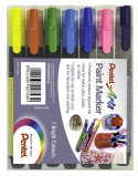 Pentel Arts Paint Markers - Bullet Tip - Bright Colours (Wallet of 7)