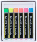 Pentel Arts Oil Pastels - Assorted Fluorescent Colours (Pack of 6) - Picture 1
