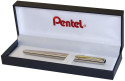 Pentel Sterling Symphony Rollerball - Silver Rose Gold Trim (Gift Boxed) - Picture 1