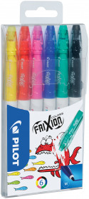 Pilot FriXion Colors Erasable Fibre Tip Pen - Assorted (Pack of 6)