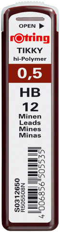 Rotring Tikky Leads - HB - 0.50mm