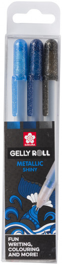 Sakura Gelly Roll Metallic Gel Pens - Ocean Set (Pack of 3)