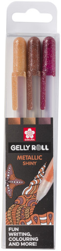 Sakura Gelly Roll Metallic Gel Pens - Nature Set (Pack of 3)