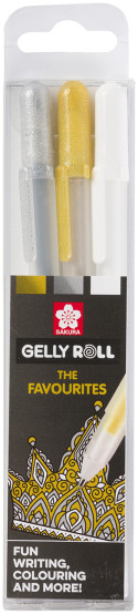 Sakura Gelly Roll Metallic Gel Pens - Assorted Colours (Set of 3)