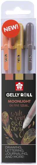 Sakura Gelly Roll Moonlight Gel Pens - Nature Set (Pack of 3)