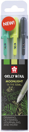 Sakura Gelly Roll Moonlight Gel Pens - Jungle Set (Pack of 3)