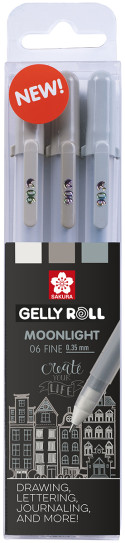 Sakura Gelly Roll Moonlight Gel Pens - Urban Set (Pack of 3)