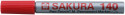 Sakura Pen-Touch 140 Permanent Marker - Chisel Tip - Red