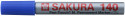 Sakura Pen-Touch 140 Permanent Marker - Chisel Tip - Blue