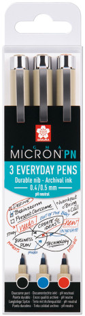 Sakura Pigma Micron PN Set - Office Set (Pack of 3)