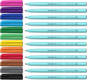 Schneider 12 Colorina Fibre Tip Pens - Fine - Assorted Colours (Pack of 12) - Picture 1