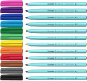 Schneider 12 Colorina Fibre Tip Pens - Broad - Assorted Colours (Pack of 12) - Picture 1