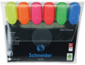 Schneider Job Highlighters - Assorted Colours (Pack of 6)