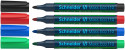 Schneider Maxx Eco 110 Whiteboard Markers - Bullet Tip - Assorted Colours (Pack of 4)