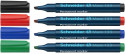 Schneider Maxx 133 Permanent Markers - Chisel Tip - Assorted Colours (Pack of 4)