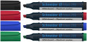 Schneider Maxx 293 Whiteboard & Flipchart Markers - Assorted Colours (Pack of 4)