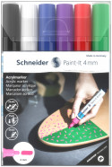 Schneider Paint-It 320 Acrylic Markers - 4mm - Set 1 (Pack of 6)
