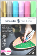 Schneider Paint-It 320 Acrylic Markers - 4mm - Set 2 (Pack of 6)