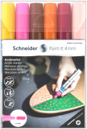 Schneider Paint-It 320 Acrylic Markers - 4mm - Set 3 (Pack of 6)